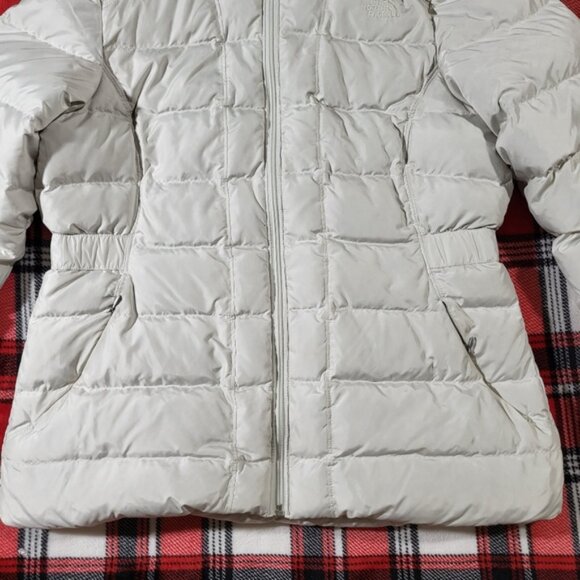 The North Face Dreamer Parkina Parka Gardenia White puffer Jacket Size Large - Picture 4 of 16